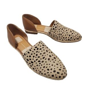 Dolce Vita Tan and black leopard print flats Size 8.5